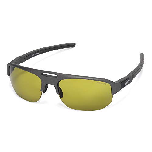 maivnz High Definition Golf Ball Finder Sport Glasses for Men Women Golf Sunglasses Golf Glasses Golf Sports Eyewear MZ861 (865 Gun color/Green)