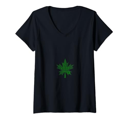 Womens KEEP CALM and Hit a Bong V-Neck T-Shirt