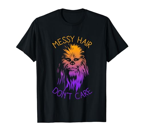 Star Wars Chewbacca Messy Hair Don't Care Disney+ T-Shirt