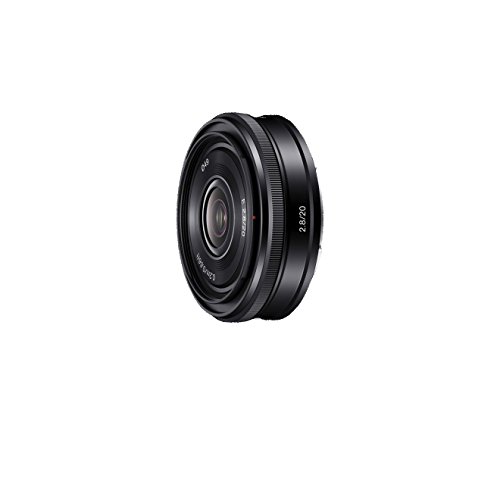 Sony SEL20F28 E Mount - APS-C 20mm F2.8 Wide Angle Prime Lens, Black