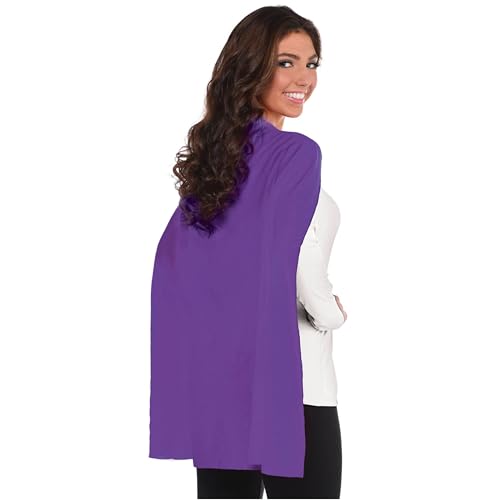 Purple Cape Costumes for Kids and Adults - 30' (1 Count) - Great For Party Dress-Up - Superhero & Halloween Capes - One Size Fits Most