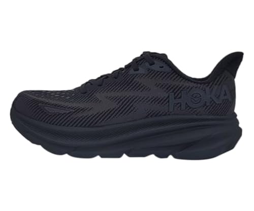 HOKA ONE ONE Clifton 9 Womens Shoes Size 8.5, Color: Black/Black