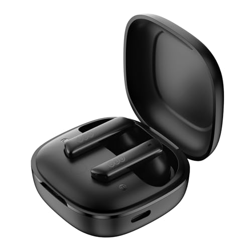 QCY HT05 Multi-Mode Active Noise Cancelling Wireless Earbuds, AI-Enhanced Calls Bluetooth Headphones with 6 Mics, Anti-Wind Noise, Transparency, App for Custom EQ, 30H Playtime, Bluetooth 5.2