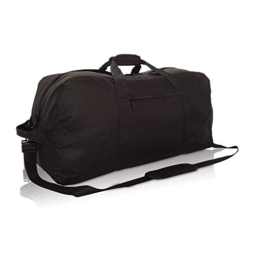 DALIX 25' Big Adventure Large Gym Sports Duffle Bag in Black