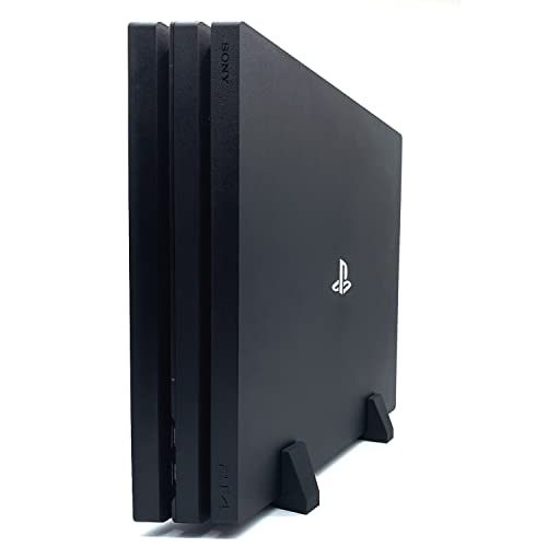 Vertical Stand for PS4 Pro Playstation 4 Pro Silicone Feet Stand Steady Base Mouse Non-Slip Enough Space for Cooling, Black