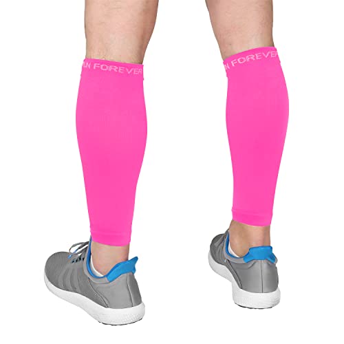 Calf Compression Sleeves for Men and Women - Leg Compression Sleeve - Footless Compression Socks for Runners, Shin Splints, Varicose Vein & Calf Pain Relief - Calf Brace for Running, Cycling, Travel