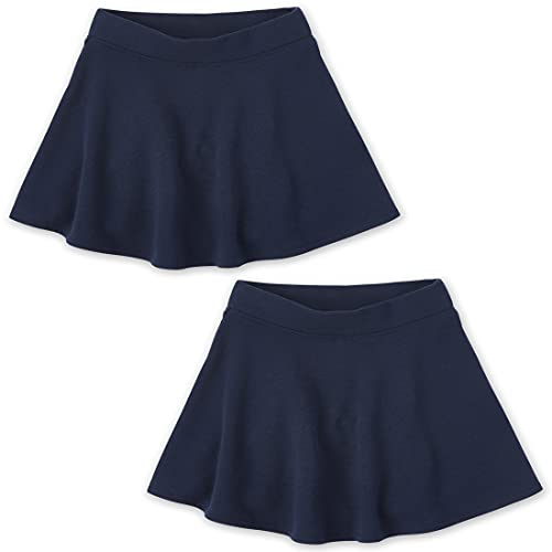 The Children's Place girls Active French Terry Skort Skirt Set, Tidal 2 Pack, Medium US