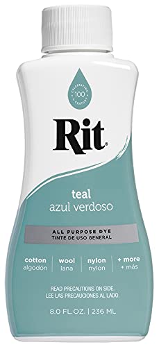 Rit All- Purpose Liquid Dye, 8 Fl Oz, Teal