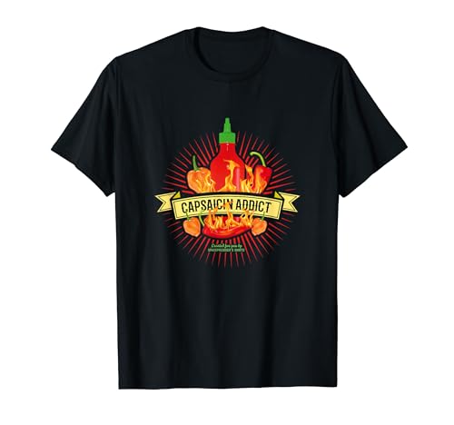 Chili Pepper Design Capsaicin Addict Hot Chili Pepper T-Shirt