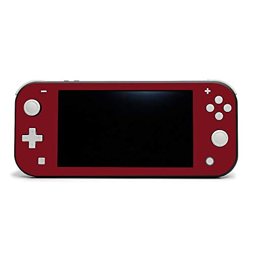 MightySkins Skin Compatible with Nintendo Switch Lite - Solid Burgundy | Protective, Durable, and Unique Vinyl Decal Wrap Cover | Easy to Apply, Remove, and Change Styles | Made in The USA