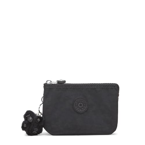 Kipling Women’s Creativity Small Pouch, Versatile Cosmetics Kit, Lightweight Nylon Travel Organizer, Black Noir