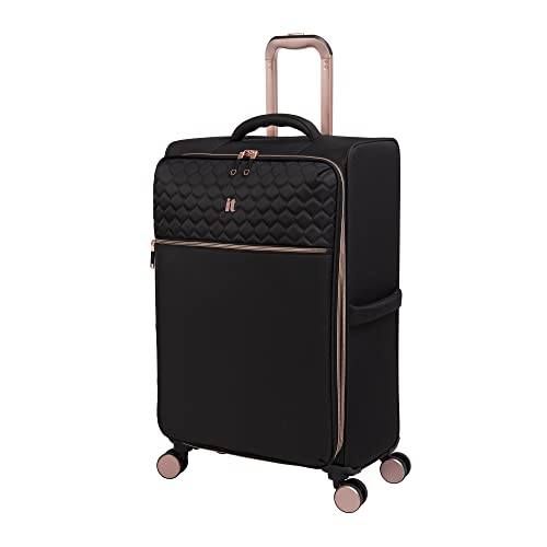 it luggage Divinity II 28' Softside Checked 8 Wheel Spinner, Black