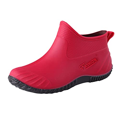 Women Closed Toe Sandals Comfort Footbed Toe Post Sandal Open Toe Slip-On Casual Walking Sandals Garden Boots Shoes Red, 6.50