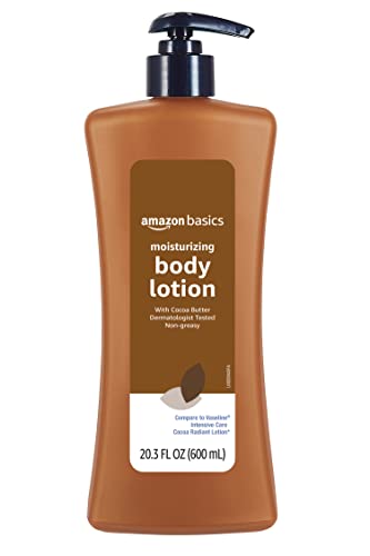 Amazon Basics Cocoa Butter Body Lotion, Lightly scented, 20.3 fl oz