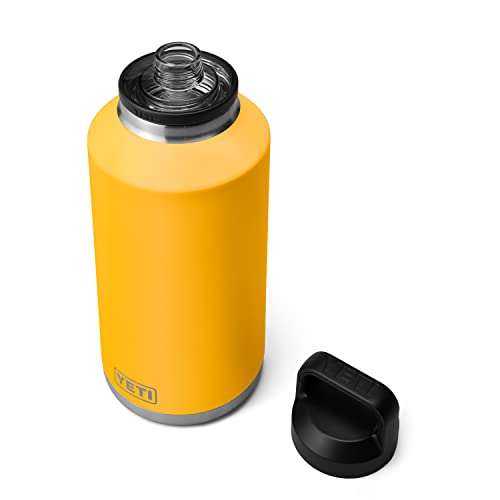 YETI Rambler 64 oz Bottle, Vacuum Insulated, Stainless Steel with Chug Cap, Alpine Yellow