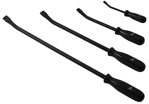 SUNEX TOOLS 9704 Pry Bar Set with Ergonomic Handles, 4-Piece