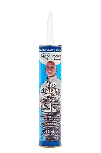 Dicor 351CSCL-1 HAPS-Free Cap Sealant - Clear for RV Window and Door Maintenance