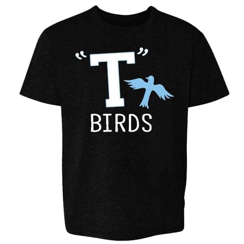 Pop Threads T Birds Tbird Gang Logo Retro 50s 60s Cosplay Youth Kids Girl Boy T-Shirt Black M