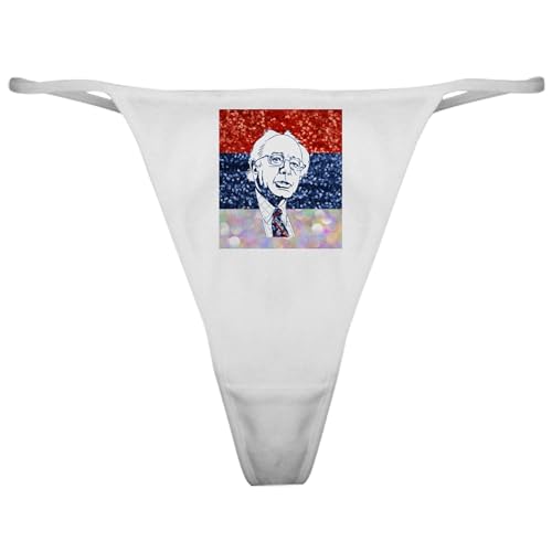 CafePress Bernie Sanders Classic Thong Underwear, Funny Womens Panties White