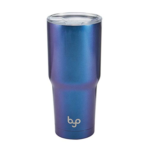 BYO by BUILT 30 Ounce Double Walled Stainless Steel Tumbler Iridescent Blue 5227239