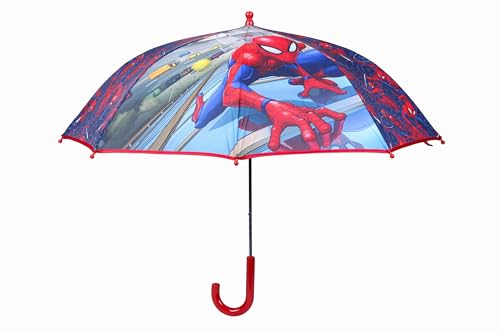 Marvel The Amazing Spider-Man Climbing Over the Street Cartoon Umbrella