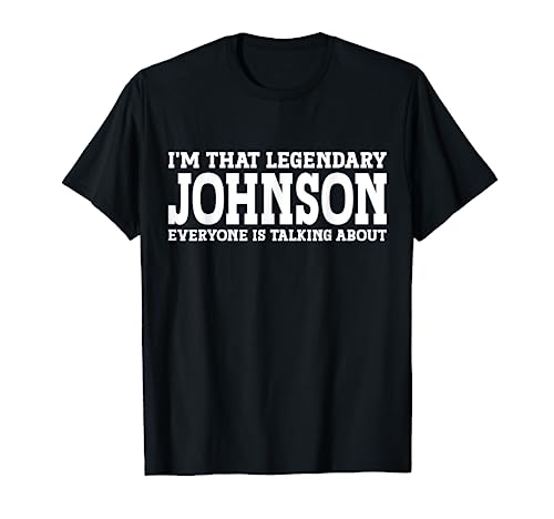 Johnson Surname Funny Team Family Last Name Johnson T-Shirt