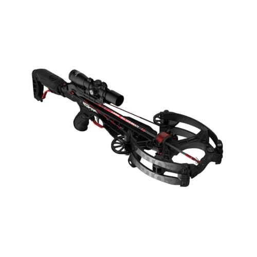 Barnett Hyper Raptor Crossbow, High-Speed Compact Crossbow Package with 4x36 Multi-Reticle Scope, Three HyperFlite Arrows, Without Crank Device