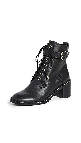 Joie Women's Raster Lace-up Combat Boot, Black, 5 Medium US