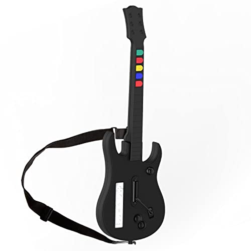 NBCP Wii Guitar Hero, Wireless Guitar for Wii Guitar Hero and Rock Band Games, Compatible with All Guitar Hero games, Rock Band 2, Legends of Rock