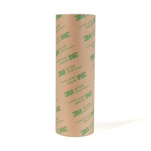 3M 467MP Clear Adhesive Transfer Tape, 6' Width x 5yd Length (1 roll)