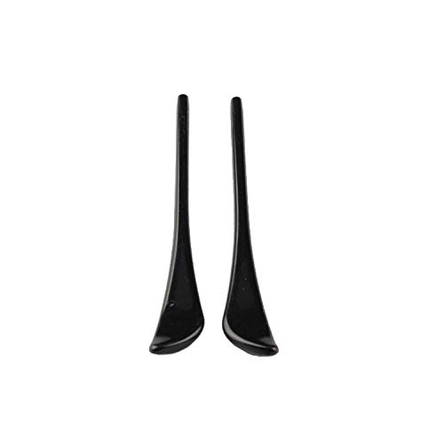 NicelyFit Replacement Ear Socks Temple Socks Tips Sleeves For RB Sunglasses Glass Frames RB3025 RB3026 etc. TT003 (Black - 1 Pair)