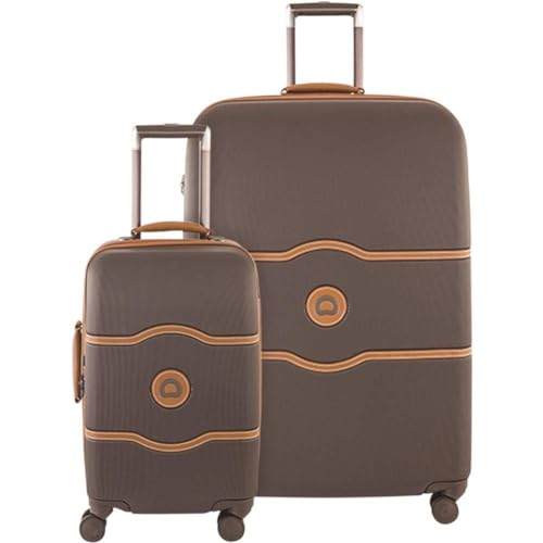 DELSEY Paris Chatelet Hard+ Hardside Luggage with Spinner Wheels, Chocolate Brown, 2 Piece Set 21/28