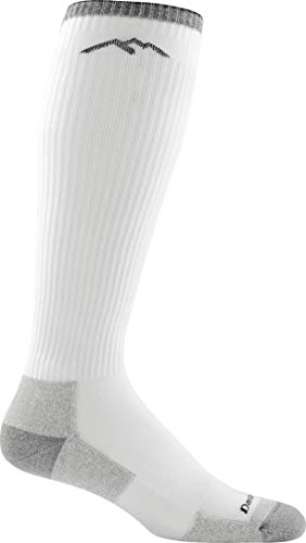 Darn Tough Westerner OTC Light Cushion Sock - Men's White Large