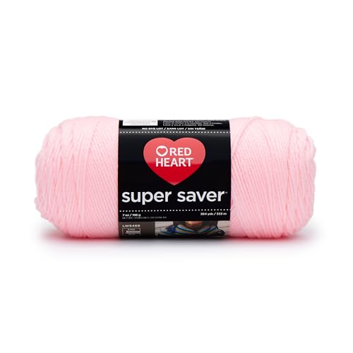 RED HEART Super Saver Yarn, Baby Pink