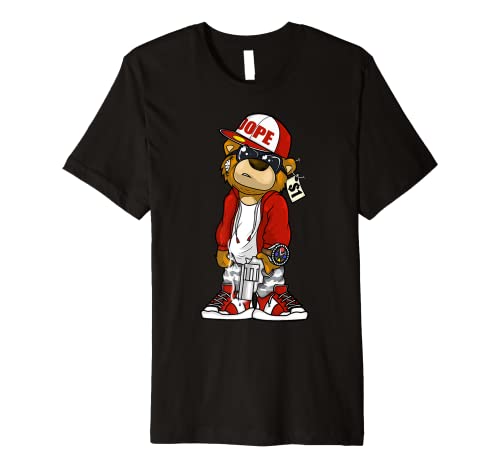 Hip Hop Dope Hustle Teddy Bear Rap Lover Clothing Men Women Premium T-Shirt