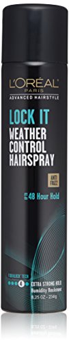 L'Oréal Paris Advanced Hairstyle LOCK IT Weather Control Hairspray, 8.25 oz. (Packaging May Vary)