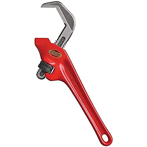 RIDGID 31305 Model E-110 9.5' Offset Hex Jaw Pipe Wrench, Red, Made in The USA