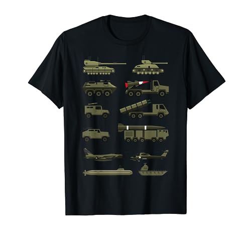 Military vehicles, Military Boy and Girl tank lover T-Shirt