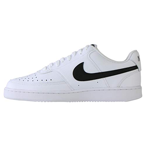 Nike Men's Court Vision Low Sneaker, White/Blackwhite, 11 Regular US