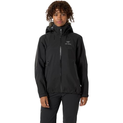 Arc'teryx Beta AR Women’s Jacket | Waterproof, Windproof Gore-Tex Pro Shell Women’s Winter Jacket with Hood, for All Round Use | Black, Small