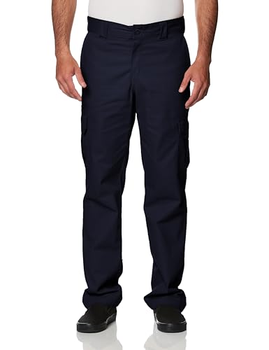 Dickies mens Regular Straight Stretch Twill Cargo work utility pants, Dark Navy, 34W x 30L US