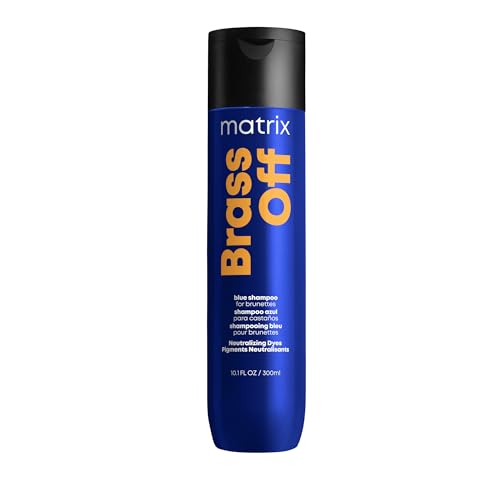 Matrix Brass Off Blue Color Depositing Shampoo Neutralizes Brassy Tones in Lightened or Color Treated Hair