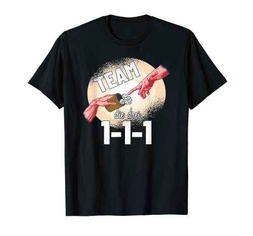 Team Schock die drei Einsen 111 Shirt Knobel und Schocken T-Shirt