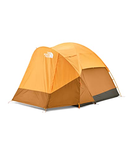 The North Face Wawona 4 Four-Person Camping Tent – (No Flame-Retardant Coating), Light Exuberance Orange/Timber Tan/New Taupe Green, One Size