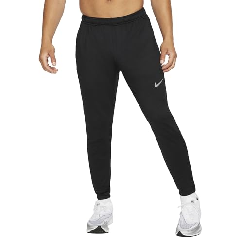 Nike Essential Men's Knit Running Pants (Medium, Black)