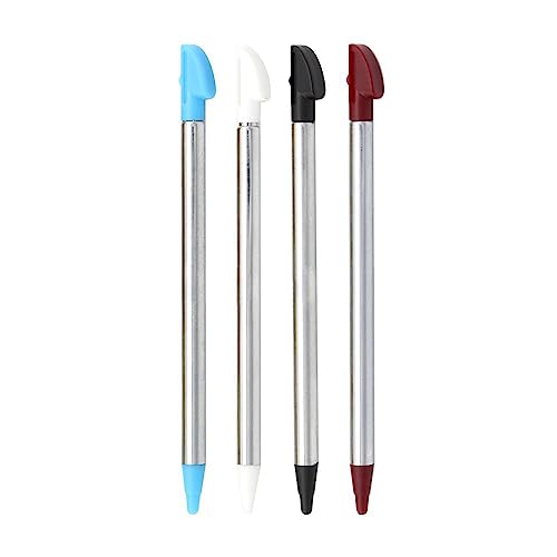 OSTENT Adjustable Metal Game Touch Stylus Pen for Nintendo 3DSLL/XL Console Pack of 4