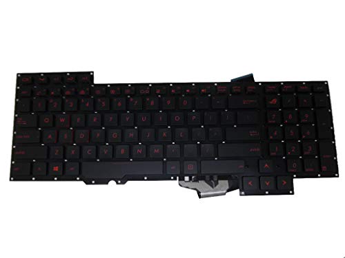Laptop Keyboard for ASUS G751 G751J G751JL G751JM G751JT G751JY US United States English Black Without Frame Red Word ASM14C33USJ442 0KNB0-E601US00