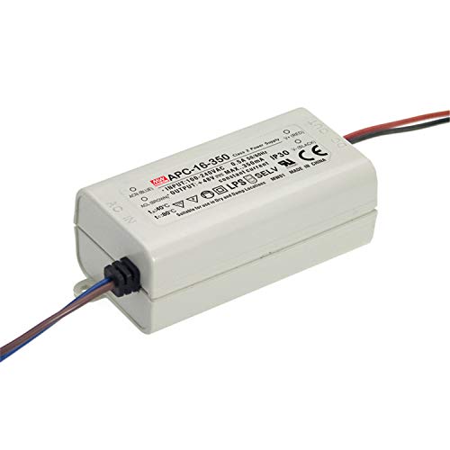 Mean Well Quality APC-16-350 AC to DC 48V 350mA 16W Single Output LED Constant Current Switching Power Supply