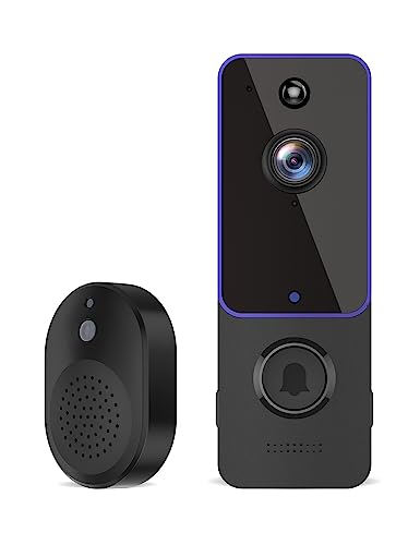 Aiwit Doorbell Camera Wireless, Indoor/Outdoor Surveillance Cam, Battery Powered, Included Chime Ringer, Live View, AI Smart Human Detection, 2-Way Audio, 2.4G WiFi, HD Night Vision, Cloud Storage