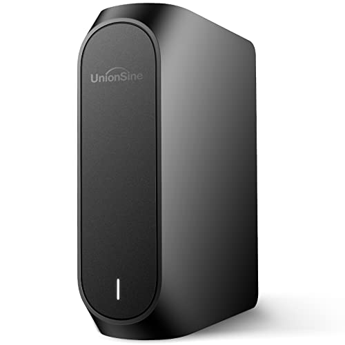 UnionSine 10TB 3.5' External Hard Drive USB3.2Gen2 Type-C HDD Storage Compatible for PC, Desktop, Laptop,TV(Black) HD3510